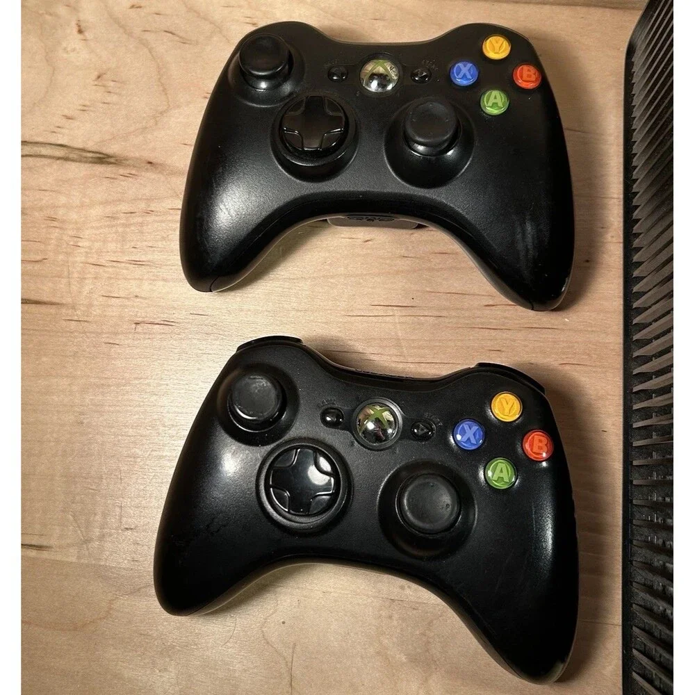 Microsoft Xbox 360 S Console With 2 Controllers 9 Games Tested And Working